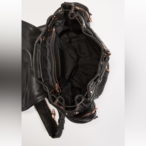 alexander wang black leather backpack rosegold Lambskin Marti Washed Rose Gold Hardware 1816644 35cm x W Alexander Wang backpack with rose